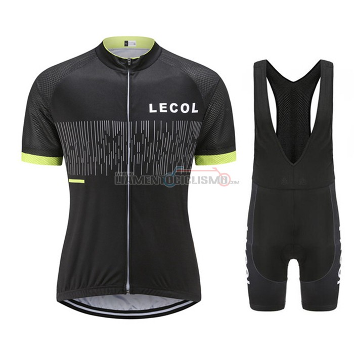 Abbigliamento Ciclismo Le Col Manica Corta 2021 Nero Giallo